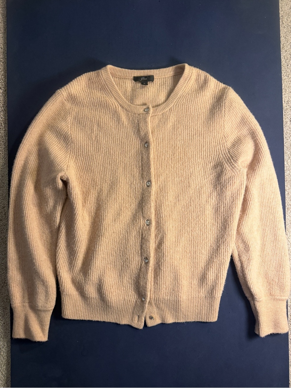 Cozy J. Crew Merino/Alpaca Cardigan with Jewel Buttons